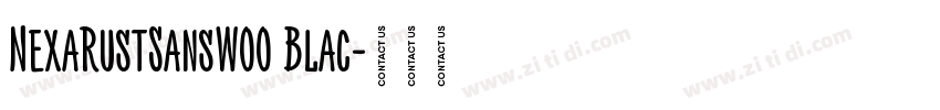 NexaRustSansW00 Blac字体转换